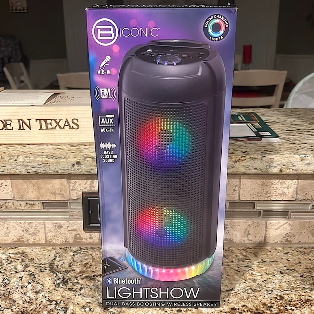 Biconic dual bass boosting wireless speaker